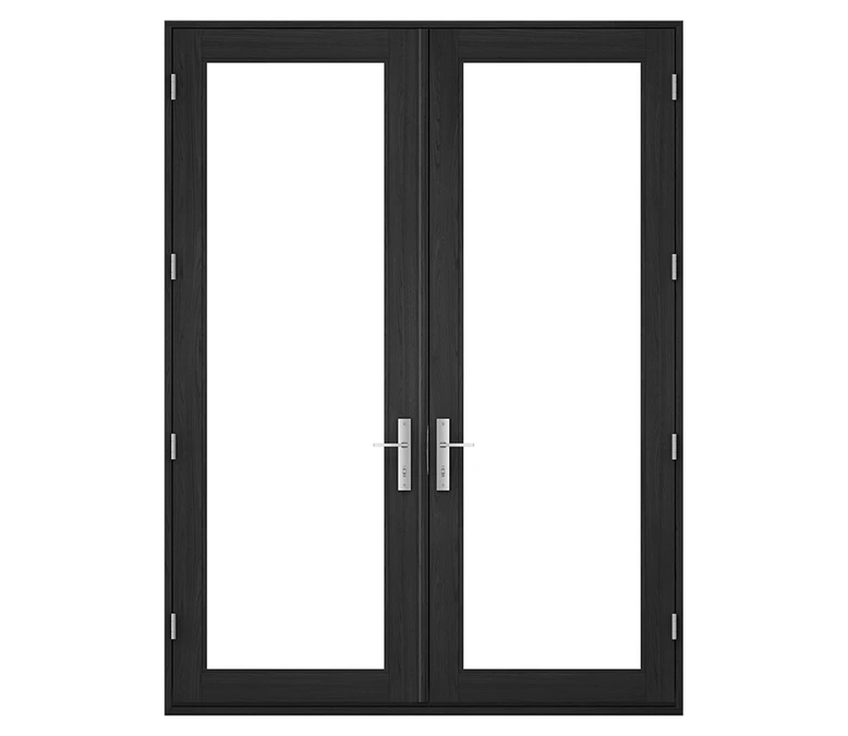 Pella Reserve Contemporary Wood Hinged Patio Door in Normal